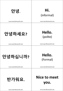 Korean Greetings | Learn How To Introduce Yourself In Korean ...