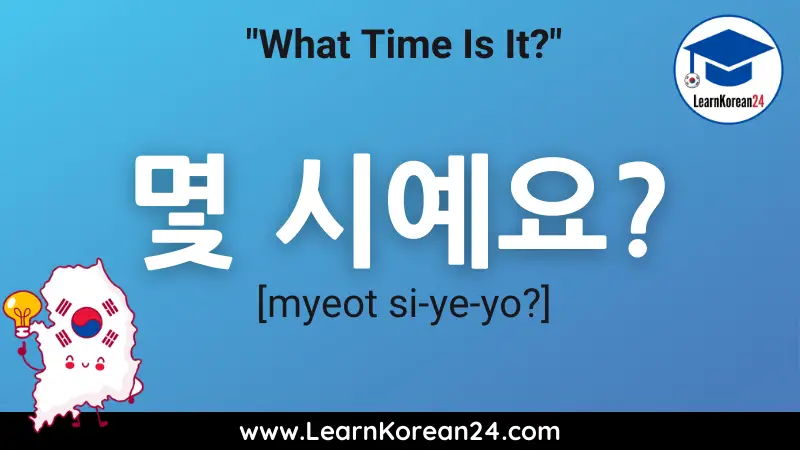 What Time Is It In Korean