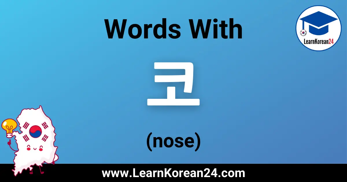 Nose In Korean