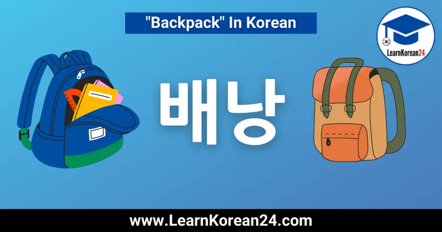 Backpack In Korean